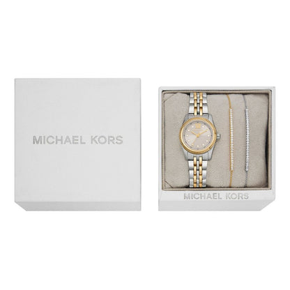 Michael Kors Lexington Silver Dial Analog Women Watch With Bracelet MK4815SET