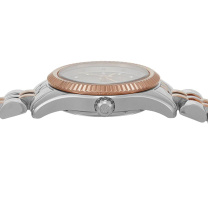 Michael Kors Lexington White Dial Analog Women Watch With Bracelet MK4817SET