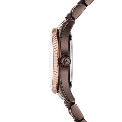 Michael Kors Lexington Brown Round Dial Analog Women Watch MK4844