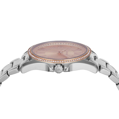 Michael Kors Kacie Quartz Rose Gold Dial Analog Stainless Steel Women Watch MK4854