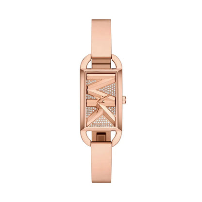 MK4858 Michael Kors | Mini Empire Pavé Rose Gold-Tone Bangle Watch