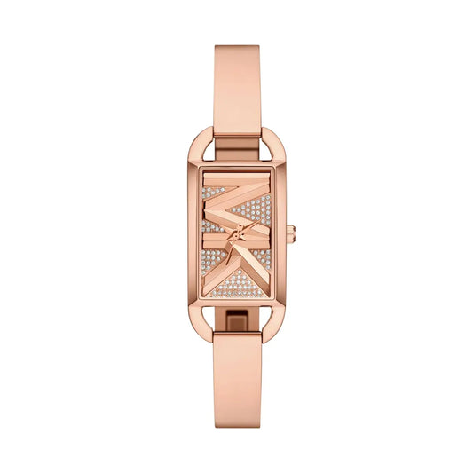 MK4858 Michael Kors | Mini Empire Pavé Rose Gold-Tone Bangle Watch