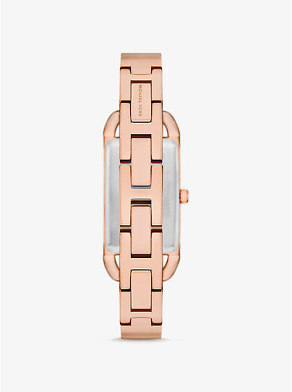 MK4858 Michael Kors | Mini Empire Pavé Rose Gold-Tone Bangle Watch