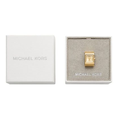 Michael Kors Darrington Gold Dial Analog Women Ring Watch MK4883