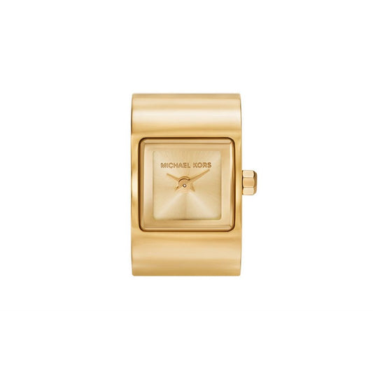 Michael Kors Darrington Gold Dial Analog Women Ring Watch MK4883