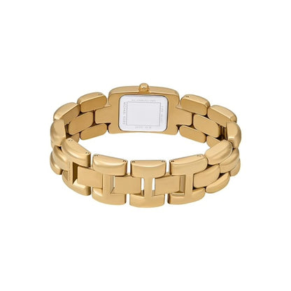 Michael Kors Hally Quartz Gold Rectangular Dial Analog Women's Watch MK4921