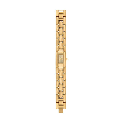 Michael Kors Hally Quartz Gold Rectangular Dial Analog Women's Watch MK4921