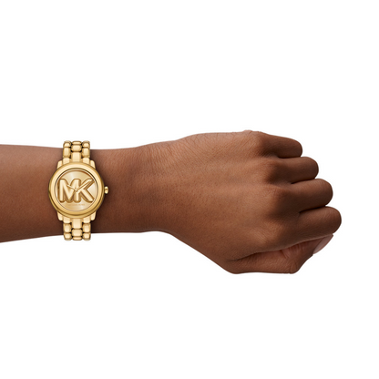 Michael Kors Phoebe Gold Dial Analog Stainless Steel Women Watch MK4923