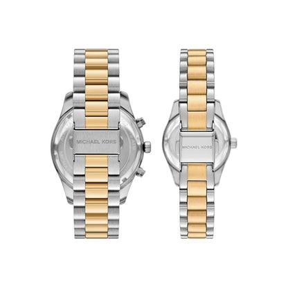 Michael Kors Lexington Quartz White Round Analog Women's Watch MK4952SET