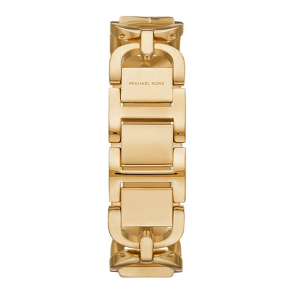 Michael Kors Empire Quartz Gold Dial Stainless Steel Women Watch MK7406