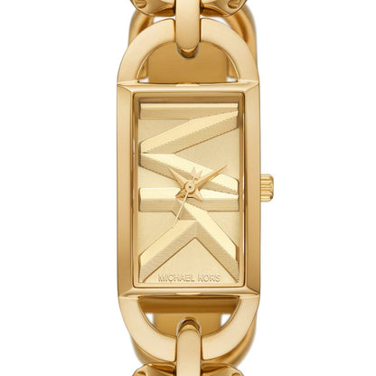 Michael Kors Empire Quartz Gold Dial Stainless Steel Women Watch MK7406
