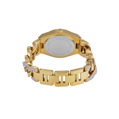 Michael Kors Lennox Quartz Gold Dial Analog Stainless Steel Women Watch MK7487
