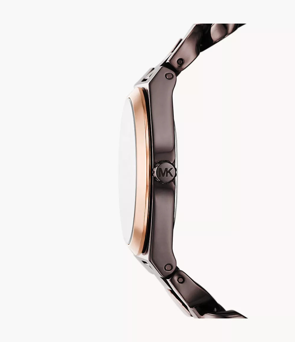 MK7501 Michael Kors | Lennox Three-Hand Chocolate and Rose Gold-Tone Watch