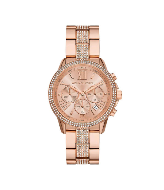 MK7505 Michael Kors | Oversized Brynn Pavé Rose Gold-Tone (Women)