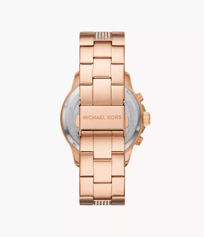 MK7505 Michael Kors | Oversized Brynn Pavé Rose Gold-Tone (Women)