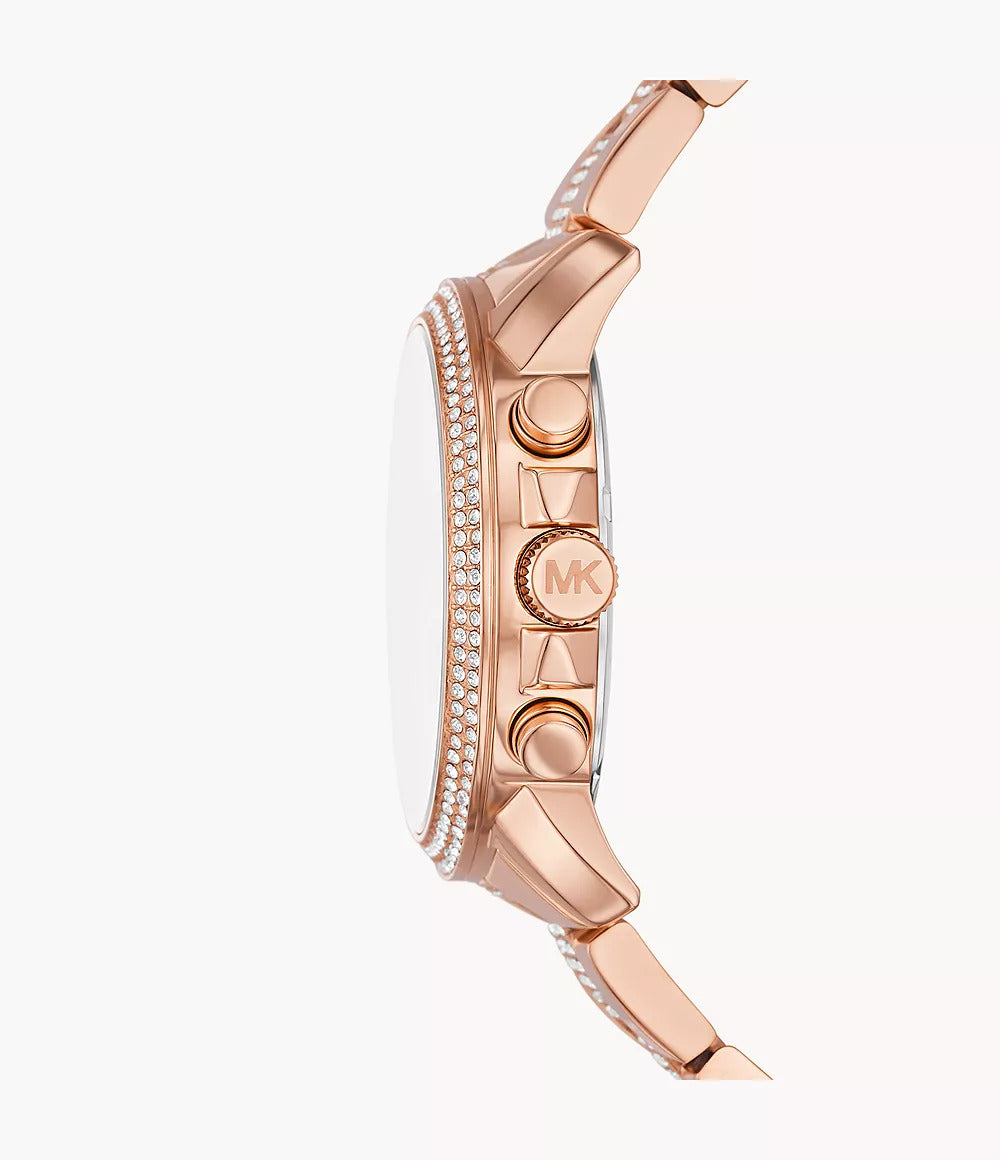 MK7505 Michael Kors | Oversized Brynn Pavé Rose Gold-Tone (Women)