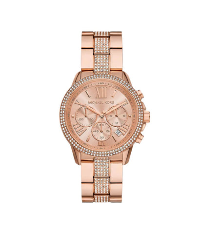 MK7505 Michael Kors | Oversized Brynn Pavé Rose Gold-Tone (Women) - Buy Now at Sai Creations Watches