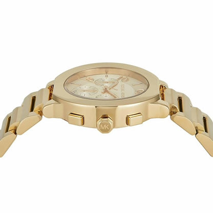 Michael Kors Gramercy Gold Dial Analog Chronograph Women Watch MK7520