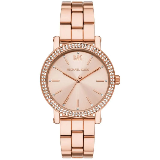 Michael Kors Corey Quartz Rose Gold Dial Analog Women Watch MK7548