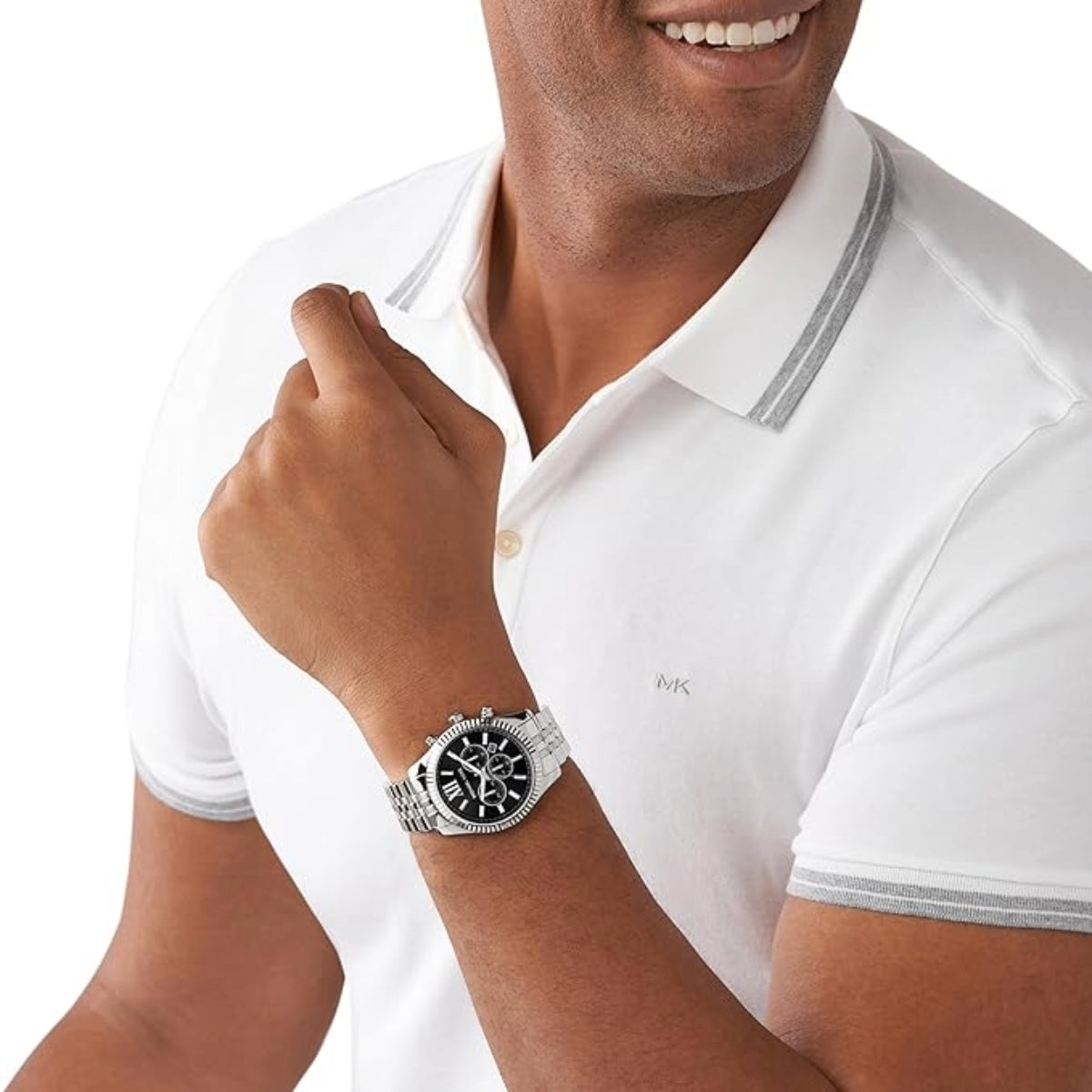 Michael Kors Lexington Black Dial Analog Watch For Men MK8602