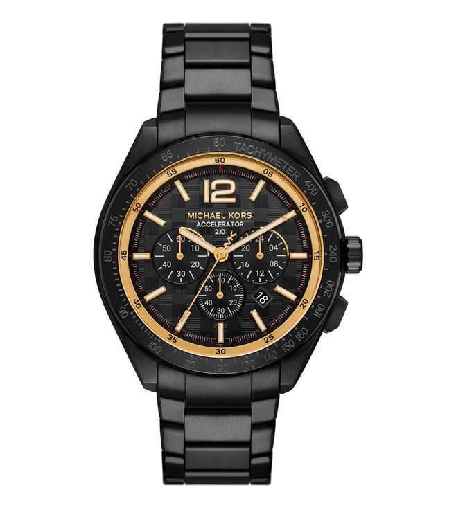 MK9179 Michael Kors | Accelerator 2.0 Black Dial Analog Watch (Men)