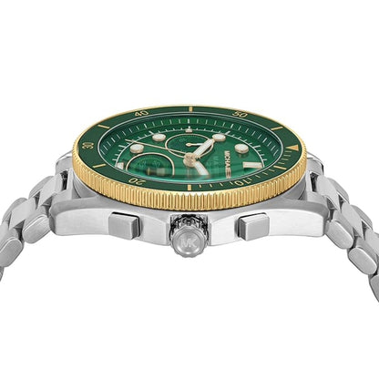 Michael Kors Maritime Quartz Green Dial Chronograph Men's Watch MK9215