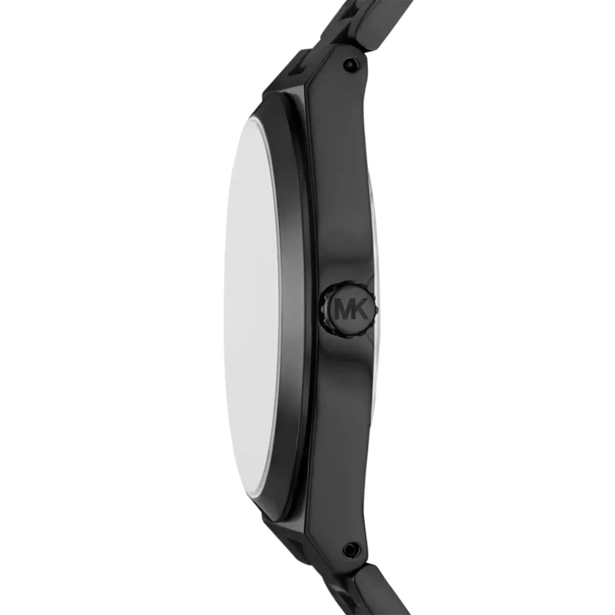 Black watch with brand logo on a white background