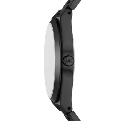 Black watch with brand logo on a white background