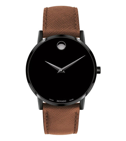 607198 | MOVADO Museum Classic Black Watch for Men - Buy Now at Sai Creations Watches