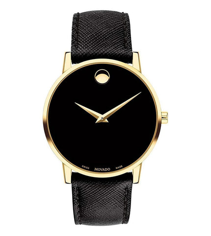 607195 | MOVADO Museum Classic Black Dial Watch for Men - Buy Now at Sai Creations Watches