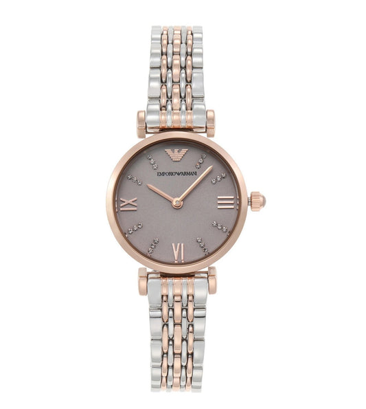 AR11223 | Emporio Armani T-Bar Pink Dial Watch for Women