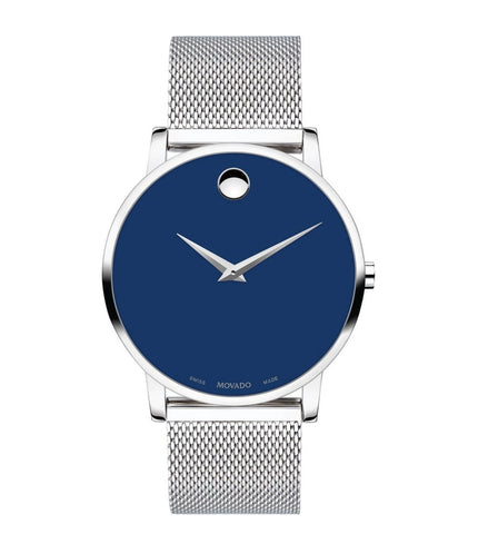 607349 | MOVADO Museum Classic Blue Dial Watch for Men - Buy Now at Sai Creations Watches