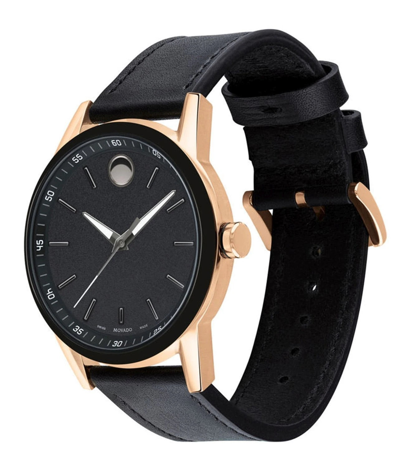 607358 | MOVADO Museum Sport Black Dial Watch for Men