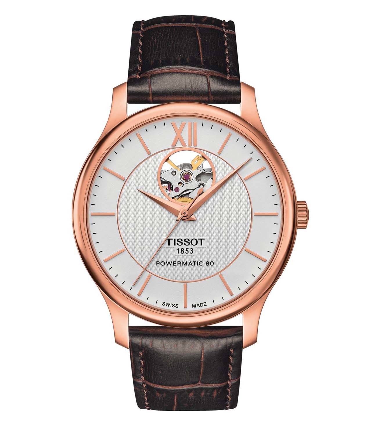 T0639073603800 |  TISSOT TRADITION POWERMATIC 80 OPEN HEART Watch for Men