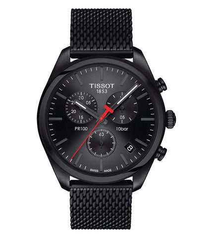 T1014173305100  |  TISSOT PR 100 Chronograph Watch for Men - Buy Now at Sai Creations Watches