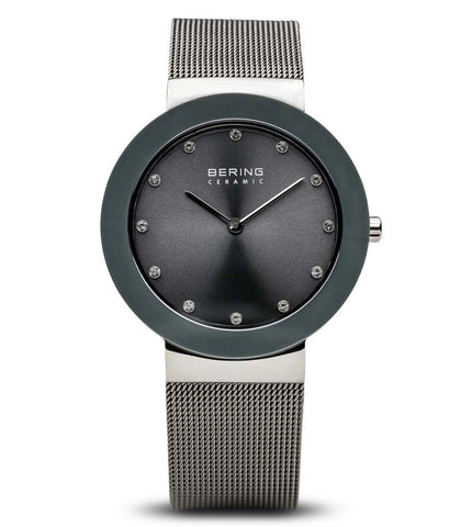 11435-389 Bering | Grey Dial Ceramic Watch for Women - Buy Now at Sai Creations Watches