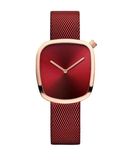 18034-363 Bering | Square Red Dial Classic Watch Women (Women) - Buy Now at Sai Creations Watches