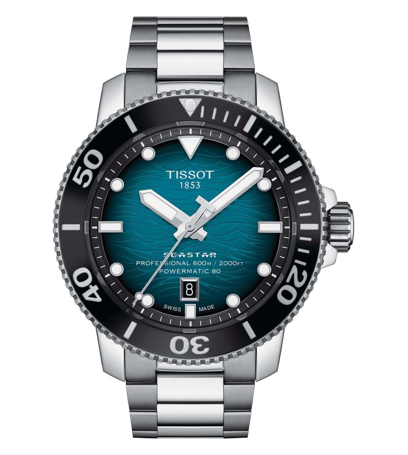 T1206071104100  |  TISSOT T-Sport Seastar 2000 Professional Powermatic 80 Watch for Men
