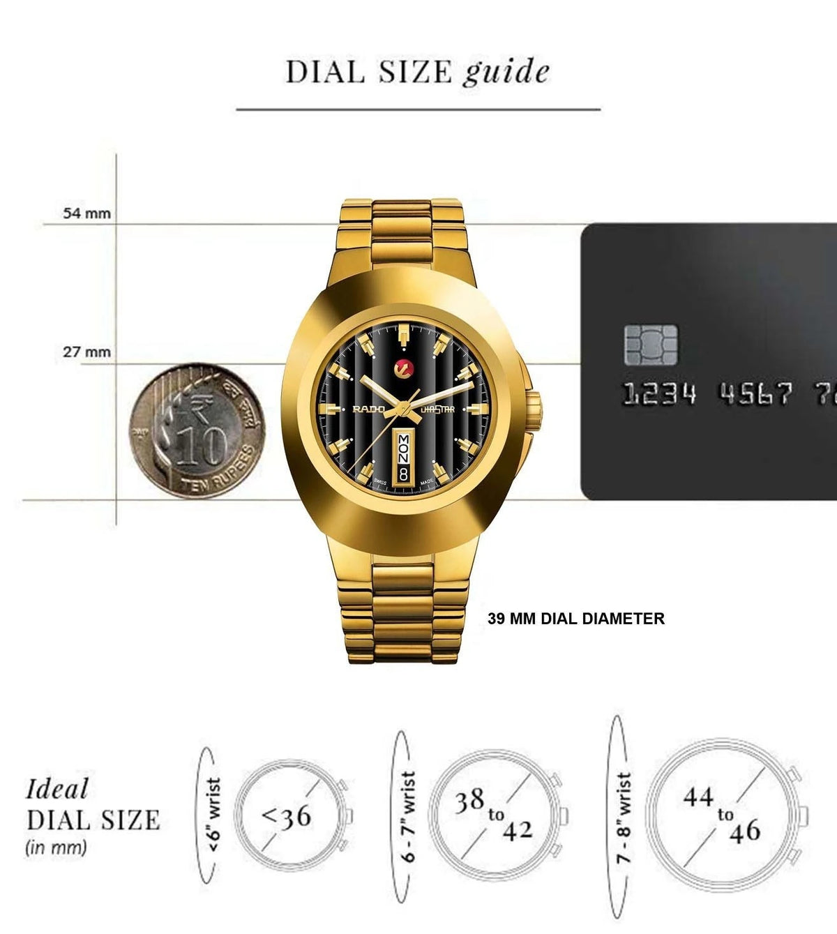 Reloj Rado R12999153 Rado New Original R12999153 Men’s Automatic Day‑Date Watch – Sai ...