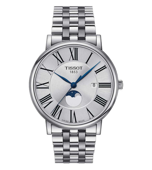 T1224231103300  |  TISSOT T-Classic Carson Premium Gent Moonphase Watch for Men