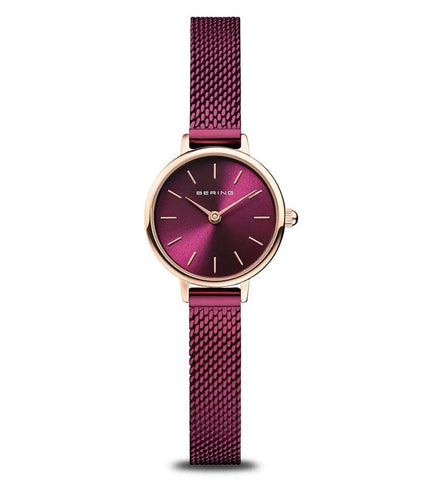 11022-969 BERING | Round Purple Dial Classic Watch (Women) - Buy Now at Sai Creations Watches