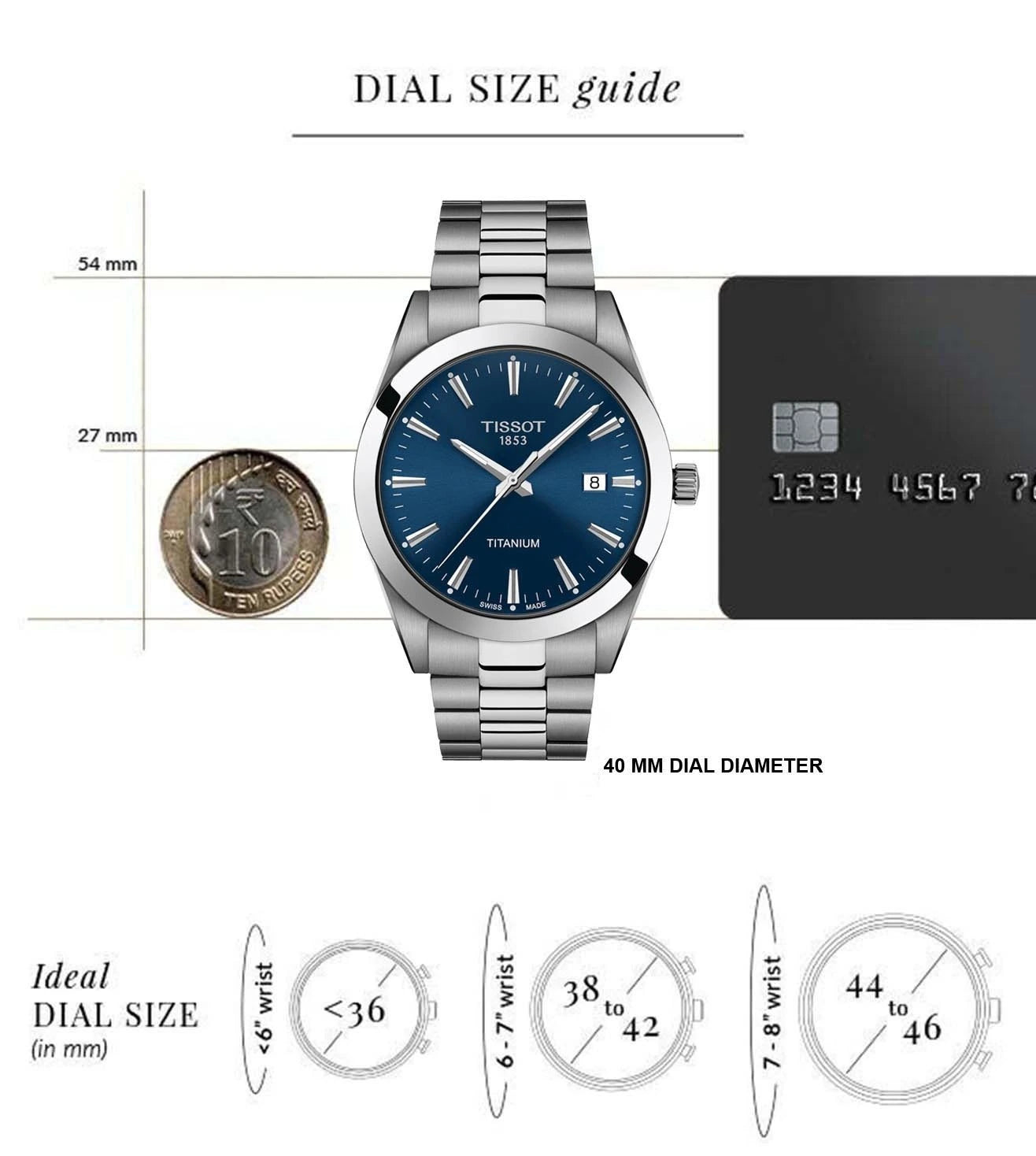 T1274104404100 |  T-Classic Gentleman Watch for Men