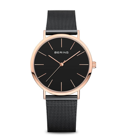 13436-166 BERING | Black Dial Classic Analog Watch for Women - Buy Now at Sai Creations Watches