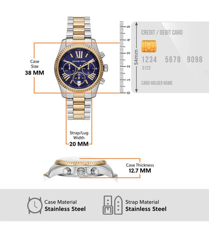 MK7218 | MICHAEL KORS Lexington Chronograph Watch for Women