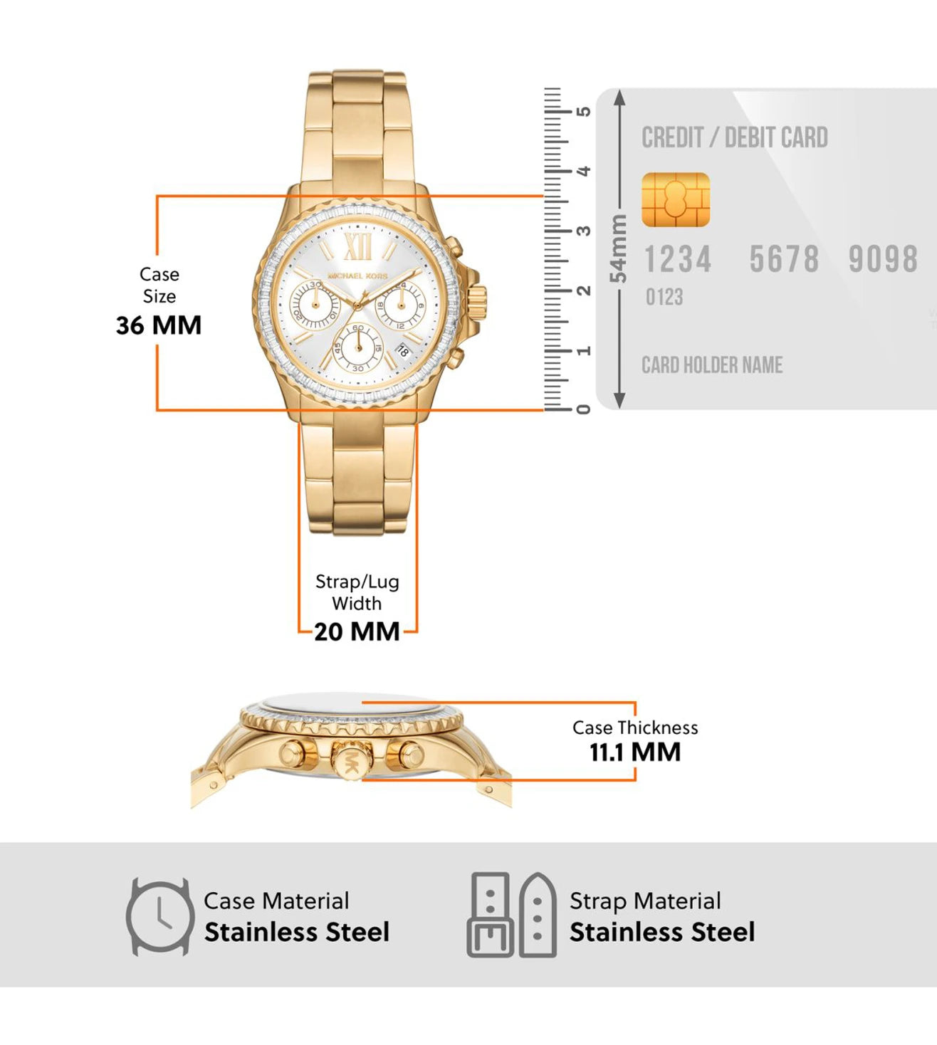 MK7212 | MICHAEL KORS Everest Chronograph Watch for Women