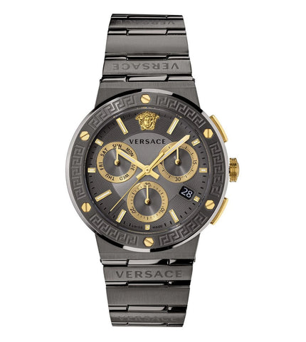 VEZ900521 | VERSACE Greca Logo Chronograph Watch for Men - Buy Now at Sai Creations Watches