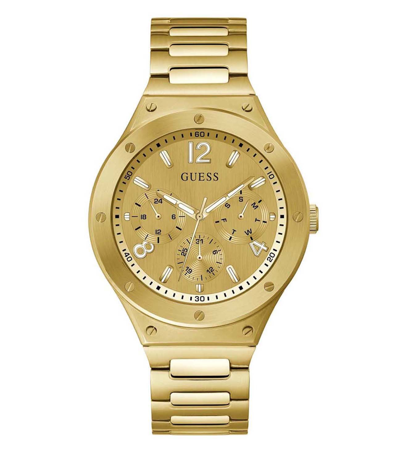 GW0454G2 | GUESS Analog Champagne Dial Men's Watch