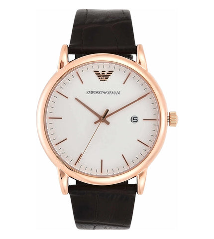 AR2502 EMPORIO ARMANI | Luigi White Dial 43mm Analog Watch (Men) - Buy Now at Sai Creations Watches