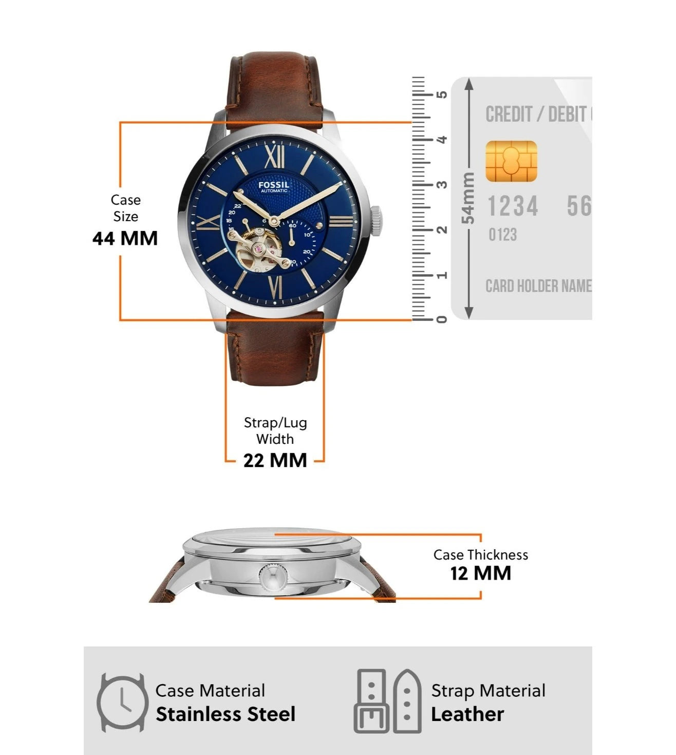 ME3110 | FOSSIL Townsman Analog Watch for Men