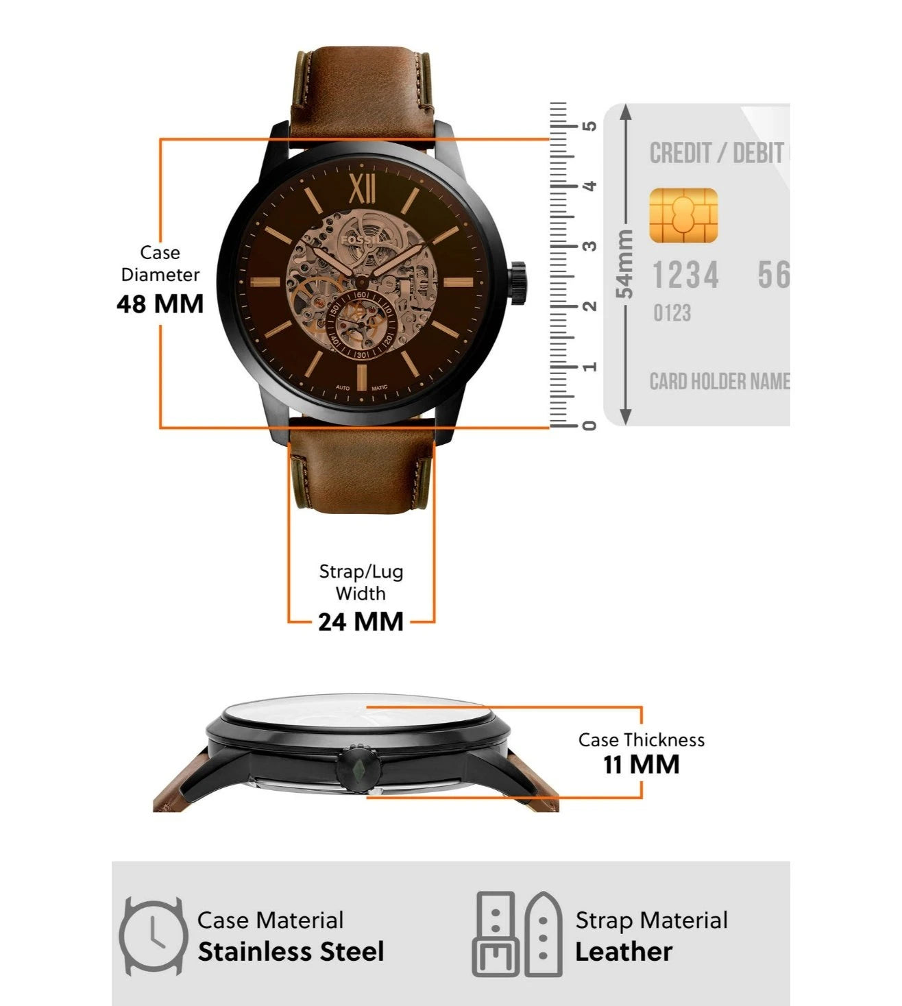 ME3155 | FOSSIL Townsman Analog Watch for Men